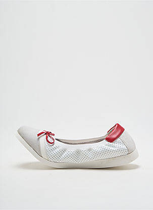 Ballerines bout rond bout rond blanc LPB fille
