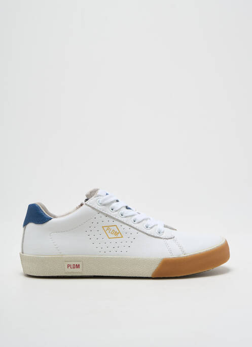 Baskets matière lisse bout rond blanc PALLADIUM garcon