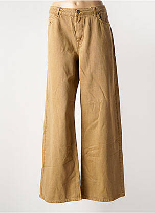 Pantalon flare coupe évasée beige SOYACONCEPT femme