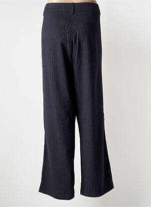 Pantalon droit fermeture zippée sous rabat avec crochet gris SOYACONCEPT femme