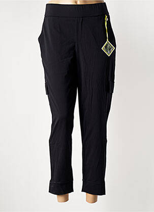 Pantalon 7/8 taille élastique noir STREET ONE femme