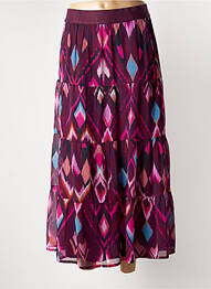 Jupe longue imprimé fantaisie violet STREET ONE femme