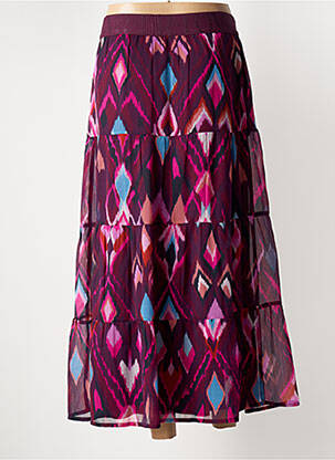 Jupe longue imprimé fantaisie violet STREET ONE femme