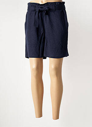Short coupe droite bleu GARCIA femme