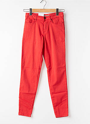 Pantalon slim poches rouge LCDN femme