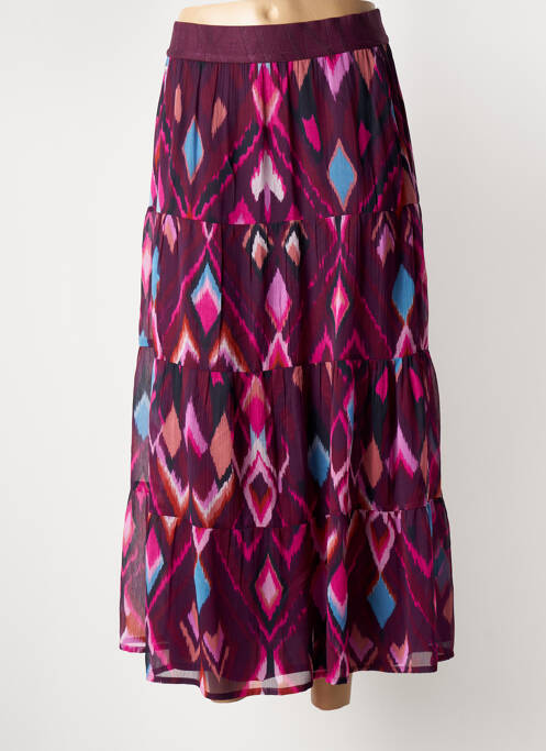Jupe longue imprimé fantaisie violet STREET ONE femme