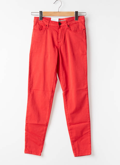Pantalon slim rouge LCDN pour femme