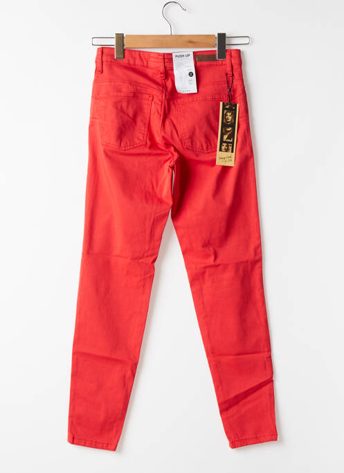 Pantalon slim rouge LCDN pour femme