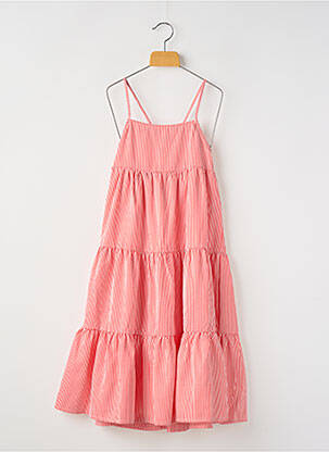 Robe mi-longue fines bretelles fines bretelles rouge MINI MOLLY fille