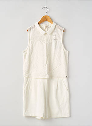 Combishort sans manche sans manche blanc IKKS fille