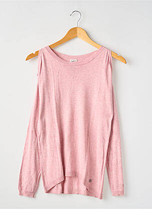 Pull coupe droite manches longues rose PEPE JEANS fille