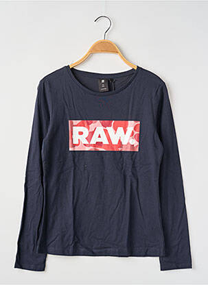 T-shirt manches longues manches longues bleu G STAR garcon