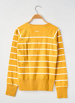 Sweat-shirt manches longues manches longues jaune J&JOY fille