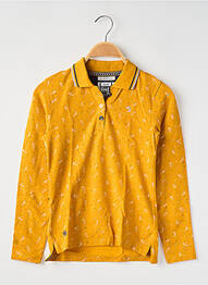 Polo manches longues manches longues jaune J&JOY garcon
