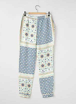 Pantalon droit coupe droite taille élastique bleu GUESS fille