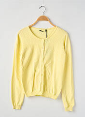 Gilet manches longues jaune IKKS pour fille seconde vue