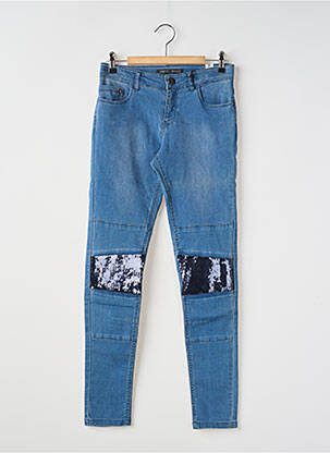 Jeans skinny bleu IKKS pour fille