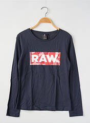 T-shirt bleu G STAR pour garçon seconde vue