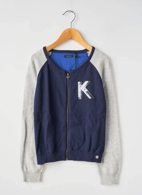 Gilet manches longues bleu IKKS pour fille