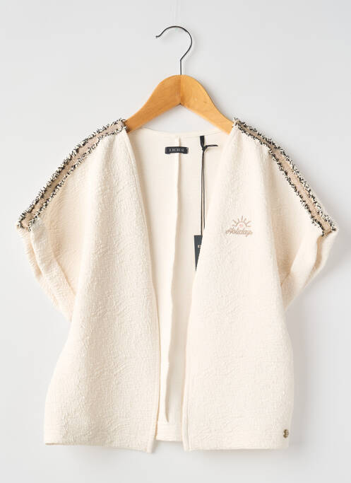 Gilet manches courtes blanc IKKS pour fille