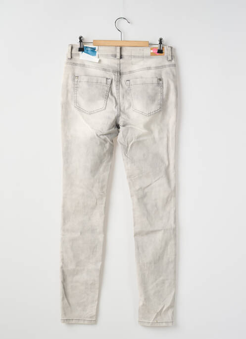 Jeans coupe slim gris STREET ONE pour femme