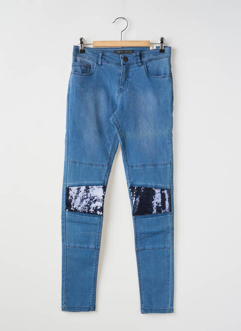 Jeans skinny bleu IKKS pour fille