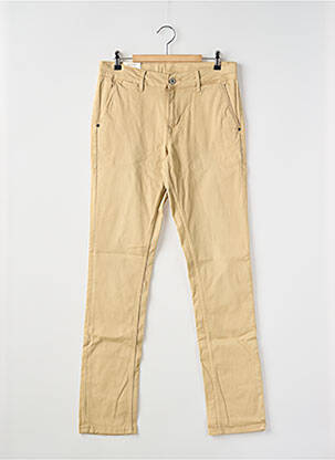 Pantalon chino tissage popeline taille ajustable beige PEPE JEANS garçon