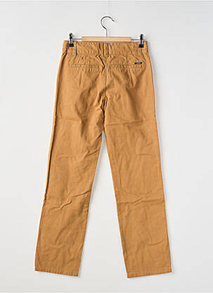 Pantalon chino coupe droite taille ajustable marron GARCIA garçon