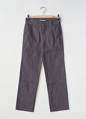 Pantalon chino coupe droite taille ajustable gris GARCIA garçon