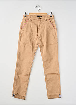 Pantalon chino stretch taille ajustable beige GUESS garçon