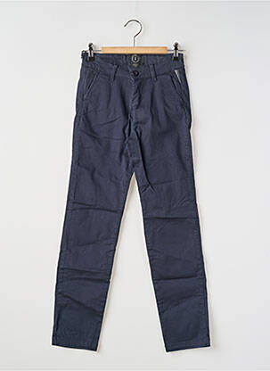 Pantalon chino stretch taille ajustable bleu LE TEMPS DES CERISES garcon