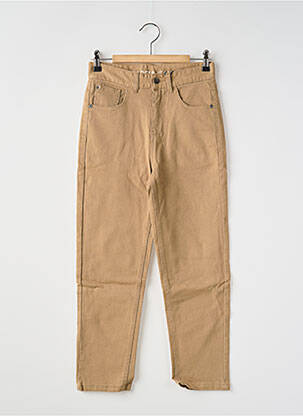 Jeans coupe droite poches taille ajustable marron GARCIA garçon