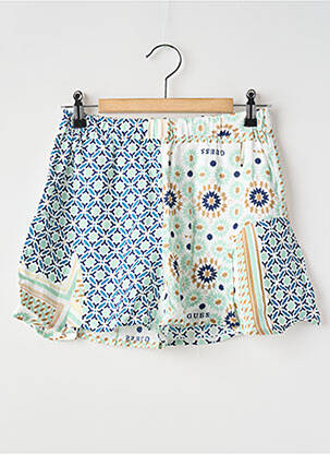 Short taille normale taille élastique bleu GUESS fille