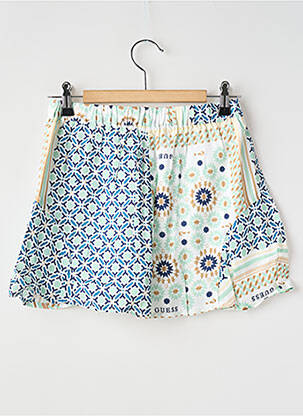Short taille normale taille élastique bleu GUESS fille