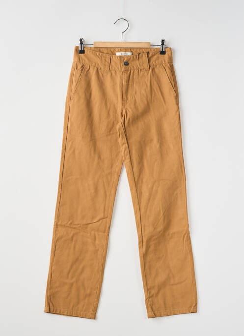 Pantalon chino coupe droite taille ajustable marron GARCIA garcon