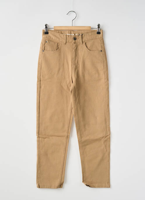 Jeans coupe droite poches taille ajustable marron GARCIA garcon