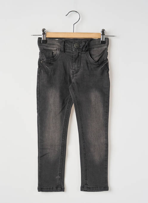 Jeans coupe slim stretch taille ajustable gris IKKS fille