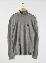 Pull col roulé stretch manches longues gris GARCIA garcon