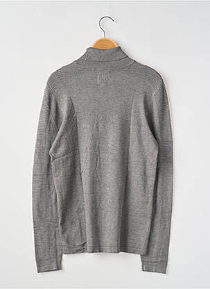 Pull col roulé stretch manches longues gris GARCIA garçon