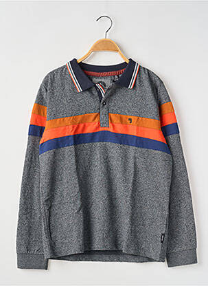 Polo manches longues manches longues gris J&JOY garcon
