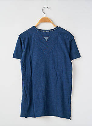 T-shirt stretch manches courtes bleu GUESS garçon