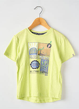 T-shirt tissage jersey manches courtes vert GARCIA garcon