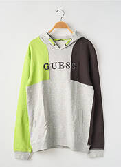 Sweat-shirt à capuche gris GUESS pour garçon seconde vue