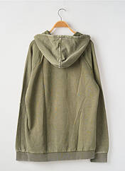 Sweat-shirt à capuche vert GUESS pour garçon seconde vue
