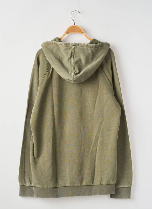 Sweat-shirt à capuche bio manches longues vert GUESS garcon
