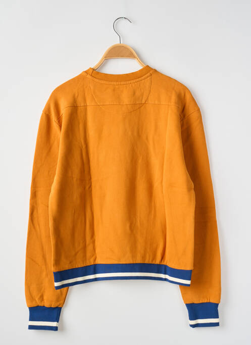 Sweat-shirt tissage jersey manches longues orange J&JOY fille