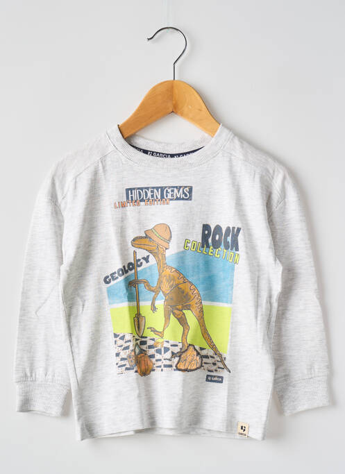 T-shirt manches longues manches longues gris GARCIA garcon
