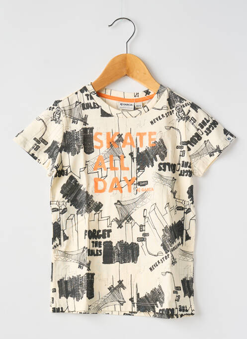 T-shirt stretch manches courtes beige GARCIA garcon