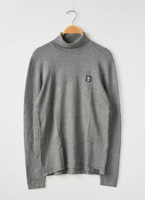 Pull col roulé gris GARCIA pour garçon