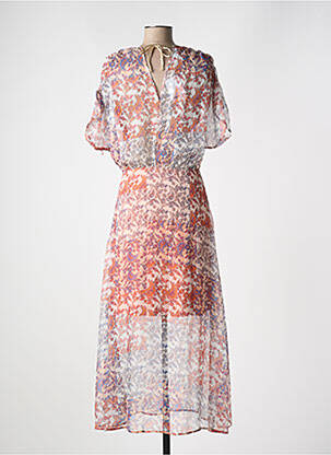 Robe longue manches courtes manches courtes orange LES TROPEZIENNES PAR M.BELARBI femme